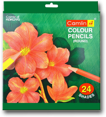 

Camlin color pencil Round Shaped Color Pencils(Set of 2, Multicolor)