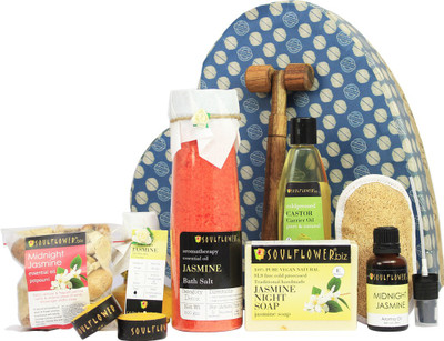 

Soulflower Jasmine Heart Bath Giftset(Set of 7)