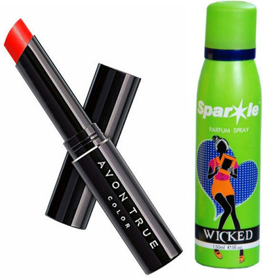 

Avon Anew Lip Stylo Lipstick (1.8 g, sunset) with one sparkle perfume 150ml(Set of 2)