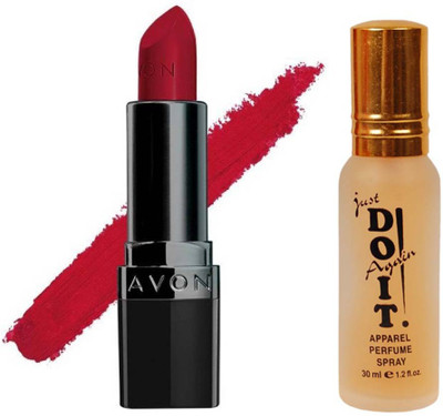 

Avon Anew True Color Perfectly Matte Lipstick (4 g, Red Supreme) with one do it perfume 30 ml(Set of 2)