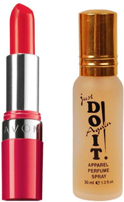 

Avon Anew Color Extralasting Lipstick SPF 15 (3.6 g, Crimson Red) with one do it perfume 30 ml(Set of 5)