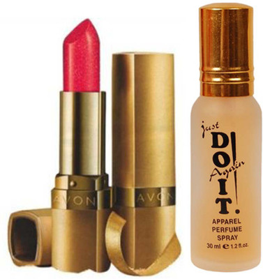

Avon Anew Ultra Color Goldshine Lipstick 3.8g (gold shine) with one do it perfume 30 ml(Set of 2)