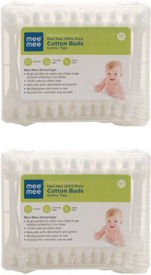 

MeeMee 100% Pure Cotton Buds (White) (Pack of 2, 60 Pieces per Pack)(Pack of 60)