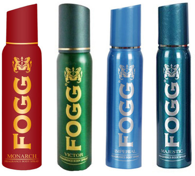 

Fogg MAJESTIC DEODORANT 120 ML+IMPERIAL DEODORANT 120 ML+DELICIOUS DEODORANT 120 ML+ RADIATE DEODORANT 120 ML Deodorant Spray - For Men & Women(120 ml, Pack of 4)