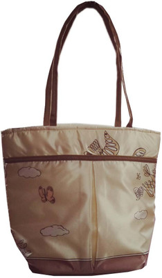 VShine Big Size Travel tote bags fashion bag Shopping Tote Bag Baby Diaper Bag Nappy Mother Portable Travel satin Handbag - Multicolor Messenger Diaper Bag(Off-White) available at flipkart for Rs.484