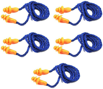 

Vezual 3M 1270 Reusable (Pack of 5) Ear Plug & Nose Clip(Orange, Blue)