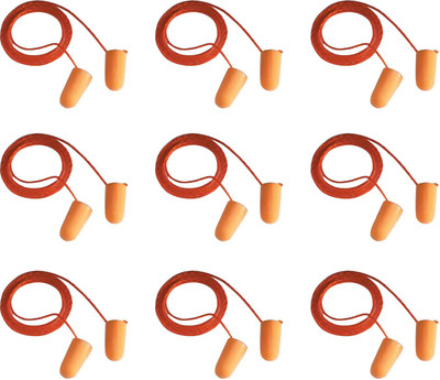 

Vezual 3M 1110 Noise Reduction ( Pack of 9 ) Ear Plug & Nose Clip(Orange)