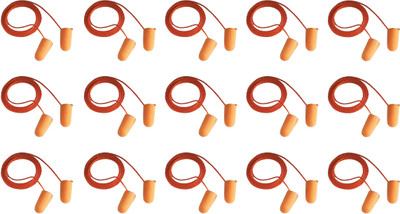 

Vezual 3M 1110 Noise Reduction Disposable ( Pack of 15 ) Ear Plug & Nose Clip(Orange)