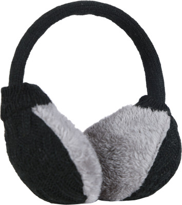 

FabSeasons Winter Outdoor wear Adjustable Knitted Ear Muffs / Warmer for Girls and Women, Ideal Head /Hair Accessory during winters Ear Muff(Pack of 1), Black