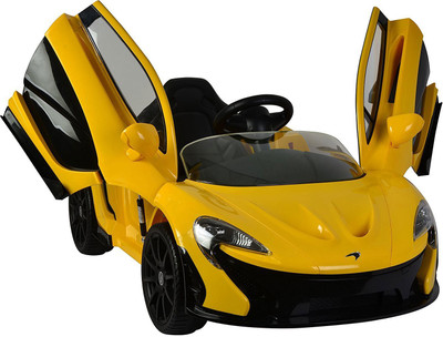 

kajal toys Car Battery Operated Ride On(Yellow), Yellow;red;orange