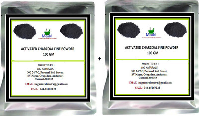 

MGBN Activated Charcoal Powder Combo Set 100 GM*2(200 g)