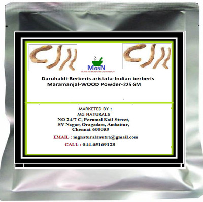 

MGBN Daruhaldi-Berberis aristata-Indian berberis--Maramanjal-WOOD Powder-225 GM(225 g)