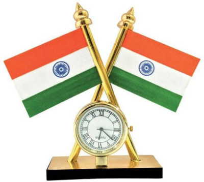 

AutoRight Flag With Clock Double Sided Wind Car Dashboard Flag Flag(Plastic)