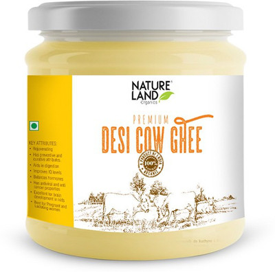 

Natureland Organics Premium Cow Ghee 400 Ml Ghee 400 g Plastic Bottle