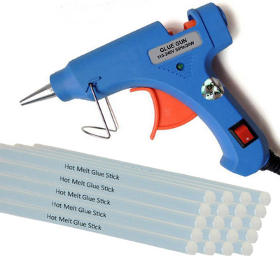 

Yashmit Blue 20 Watt with 20 Hot Melt Glue Sticks Standard Temperature Corded Glue Gun(7 mm)