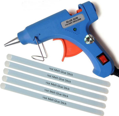 

Yashmit Blue 20 Watt with 5 Hot Melt Glue Sticks Standard Temperature Corded Glue Gun(7 mm)