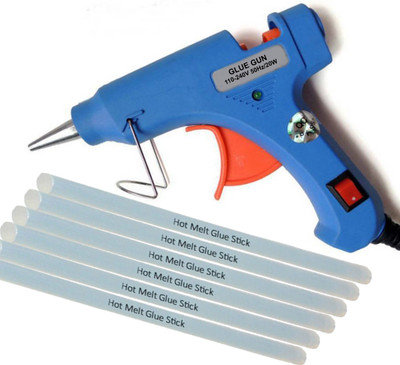 

Yashmit Blue 20 Watt with 6 Hot Melt Glue Sticks Standard Temperature Corded Glue Gun(7 mm)