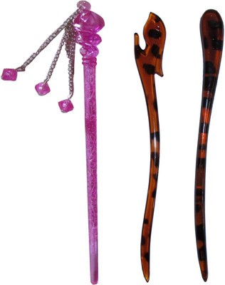 

Must Visit Claw Combo of Multi Color Juda Sticks Bun Stick(Multicolor)