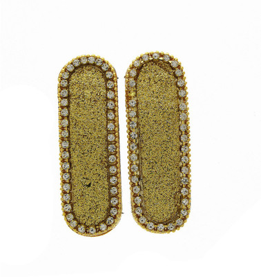 

Anuradha Art Jewellery Side Pin Tic Tac Clip(Gold)