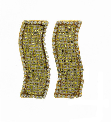 

Anuradha Art Jewellery Side Pin Tic Tac Clip(Gold)