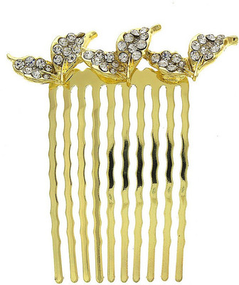 

Anuradha Art Jewellery Side Pin Hair Clip(Gold)