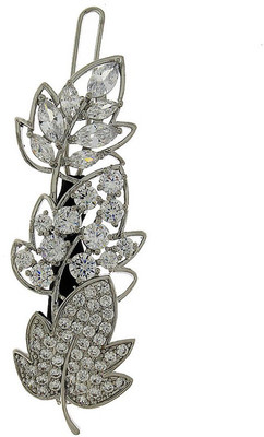 

Anuradha Art Jewellery Side Pin Tic Tac Clip(Silver)