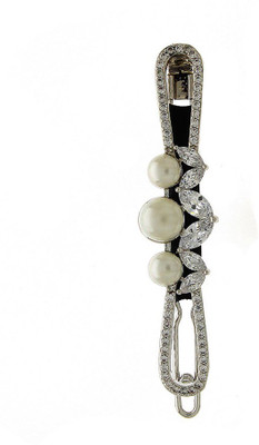 

Anuradha Art Jewellery Side Pin Tic Tac Clip(Silver)