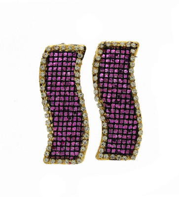 

Anuradha Art Jewellery Side Pin Tic Tac Clip(Purple)