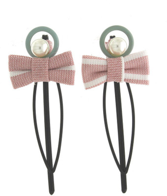

Anuradha Art Jewellery Side Pin Tic Tac Clip(Pink)