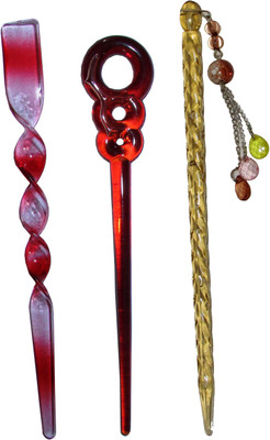 

VOGUE Combo of Multi Color Juda Sticks Bun Stick(Multicolor)
