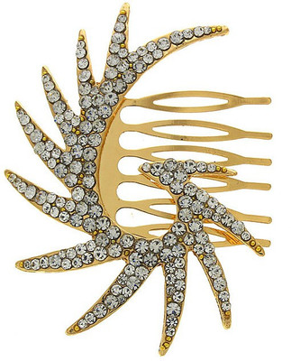 

Anuradha Art Jewellery Side Pin Hair Clip(Gold)