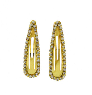 

Anuradha Art Jewellery Side Pin Tic Tac Clip(Gold)
