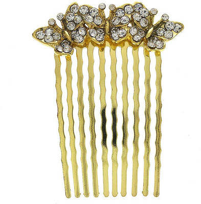 

Anuradha Art Jewellery Side Pin Hair Clip(Gold)