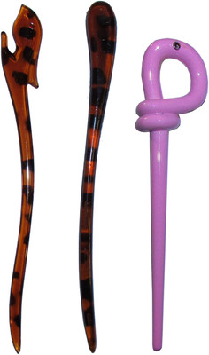 

EASELIFE Premium Combo of Multi Color Juda Sticks Bun Stick(Multicolor)