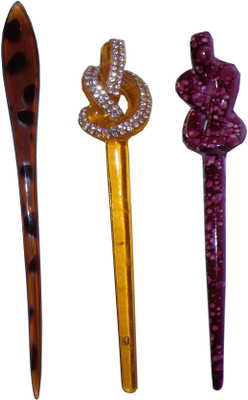 

Anuradha Art Jewellery Combo of Multi Color Juda Sticks Bun Stick(Multicolor)