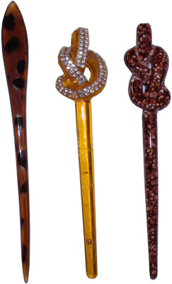 

VOGUE Combo of Multi Color Juda Sticks Bun Stick(Multicolor)