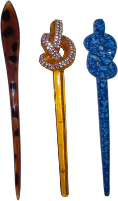 

Ritzkart BOB Maker Combo of Multi Color Juda Sticks Bun Stick(Multicolor)