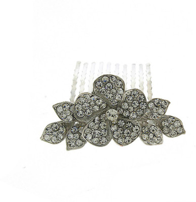 

Anuradha Art Jewellery Side Pin Hair Clip(Silver)