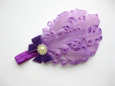 

Jern Baby Cute Feather Headband (Purple) Head Band(Purple)