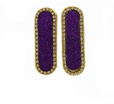 

Anuradha Art Jewellery Side Pin Tic Tac Clip(Purple)