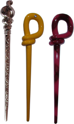 

EASELIFE Premium Combo of Multi Color Juda Sticks Bun Stick(Multicolor)