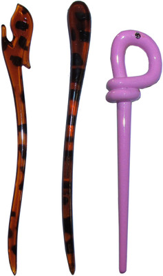 

Kelley French Combo of Multi Color Juda Sticks Bun Stick(Multicolor)