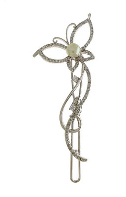 

Anuradha Art Jewellery Side Pin Tic Tac Clip(Silver)