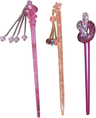

EASELIFE Premium Combo of Multi Color Juda Sticks Bun Stick(Multicolor)