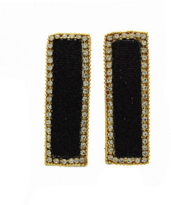

Anuradha Art Jewellery Side Pin Tic Tac Clip(Black, Gold)