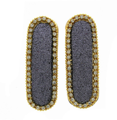 

Anuradha Art Jewellery Side Pin Tic Tac Clip(Grey)