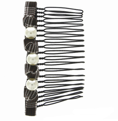 

Anuradha Art Jewellery Side Pin Tic Tac Clip(Brown)