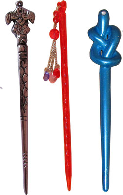 

Disney Frozen Combo of Multi Color Juda Sticks Bun Stick(Multicolor)