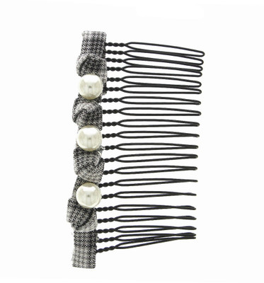 

Anuradha Art Jewellery Side Pin Tic Tac Clip(Grey)