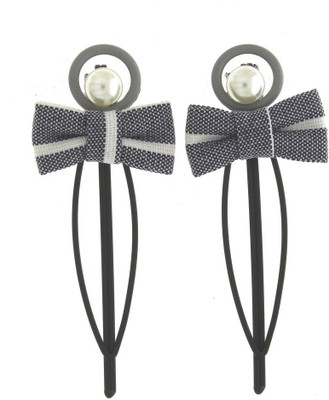 

Anuradha Art Jewellery Side Pin Tic Tac Clip(Grey)